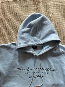 Sky Blue Drop Shoulder Hoodie