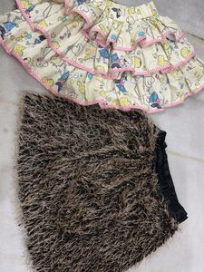 Girls&#39; Skirt &amp; Scarf Set
