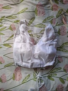 White backless Blouse