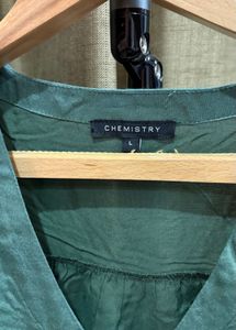 CHEMISTRY OLIVE GREEN TOP