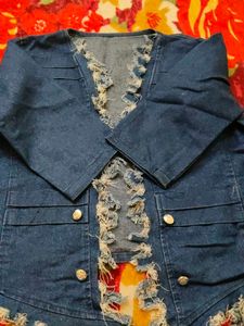 Distressed Denim Jacket