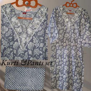 Kurti And Pants Set