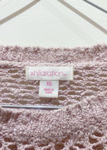 Cute Light Pink Knit Sweater