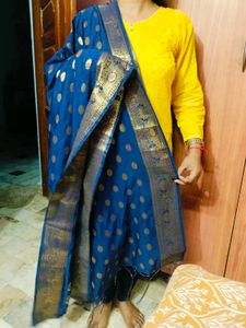 Blue Colour Banarasi Dupatta 💜