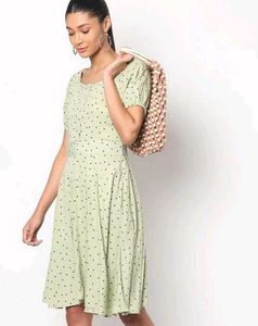Mint Green Polka Dot Dress