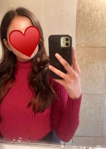 Ribbed Turtleneck Long Sleeve Top