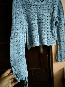 Blue Full Sleeves Top
