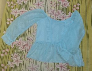 Light Blue Pretty Top