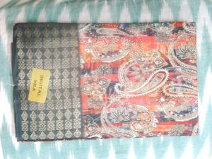 Paisley Print Digital Dola Saree