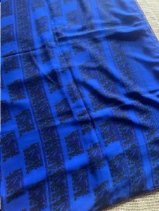 Blue Patterned Saree