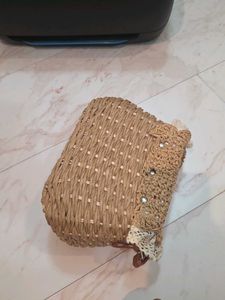 Chic Woven Clutch
