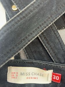 Black Denim Button-Up Overalls