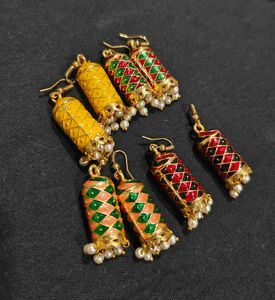 Jaipuri Long Earrings 1 Pair