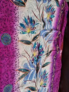 Elegant Floral Saree