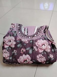 Floral Purple kids frock...