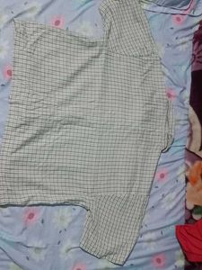 Vintage Checkered Button-Down Boxy Shirt With Crop