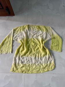 Yellow Embroidered Tunic