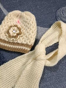 Woolen Muffler With Cap