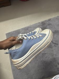 Blue Canvas Sneakers