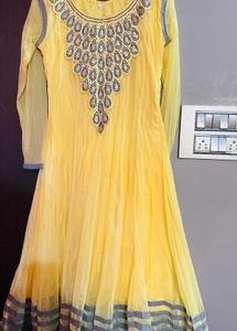 Yellow Anarkali Suit For Women