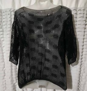 Black Mesh Top