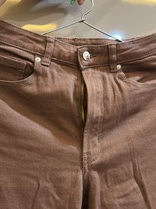 Brown Straight Leg Jeans