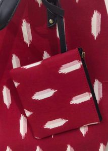 Red Shoulder Tote Bag