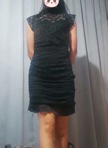Black Lace Mini Dress