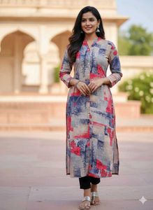 Elegant Printed Long Kurti