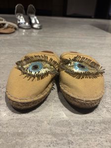 Evil Eye Espadrille Slides
