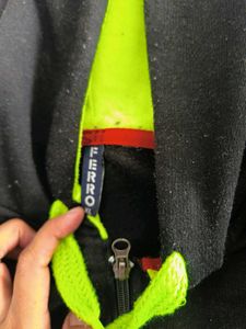 Black And Neon Green Hoodie