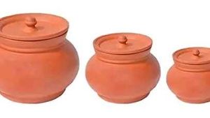 Clay Pots  (Set of 3) Small, Medium, Large