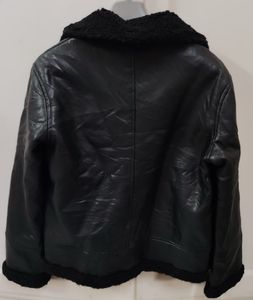 Black Sherpa Collar Jacket