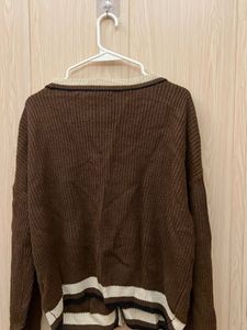 Brown Knit Cardigan
