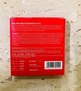 MyGlamm Xoxo Eyeshadow Palette