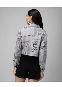 Printed Crop Top - Stylish &amp; Trendy