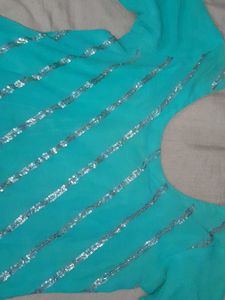 Sea Green Coloured Georgette Suit Set