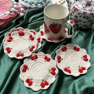 Handmade Crochet Coasters(set of 3)