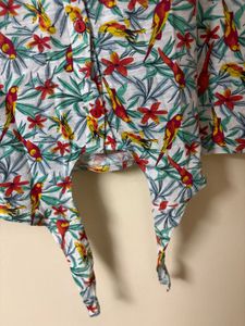 max Tropical Print flower Sleeveless Top