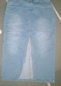 Denim Midi Skirt