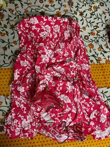 Floral Pink Midi Dress