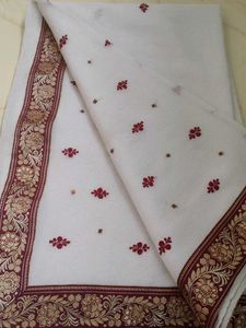 Elegant White Saree