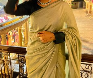 Elegant Sage Green Saree