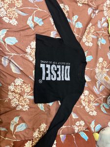 Diesel Black Long Sleeve Top