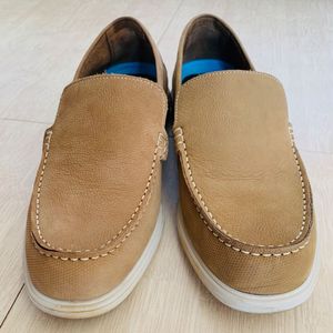 Stylish Tan Leather Espadrilles For Men