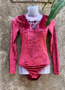 I. SEXY VELVET BODYSUIT
