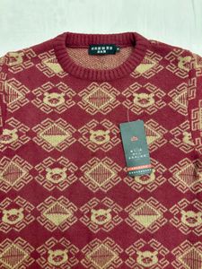 Patterned Knit Sweater