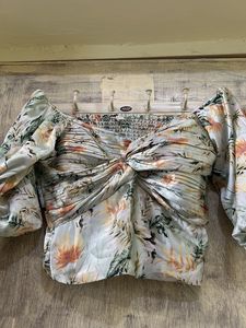 Floral Print Crop Top
