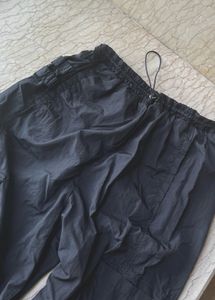 Black Cargo Parachute Pants