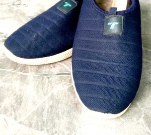 Blue Slip-On Comfort Sport Shoes